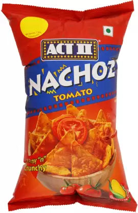 25x ACT II Tomato Nachos Chips - Pack of 25 - 60g each