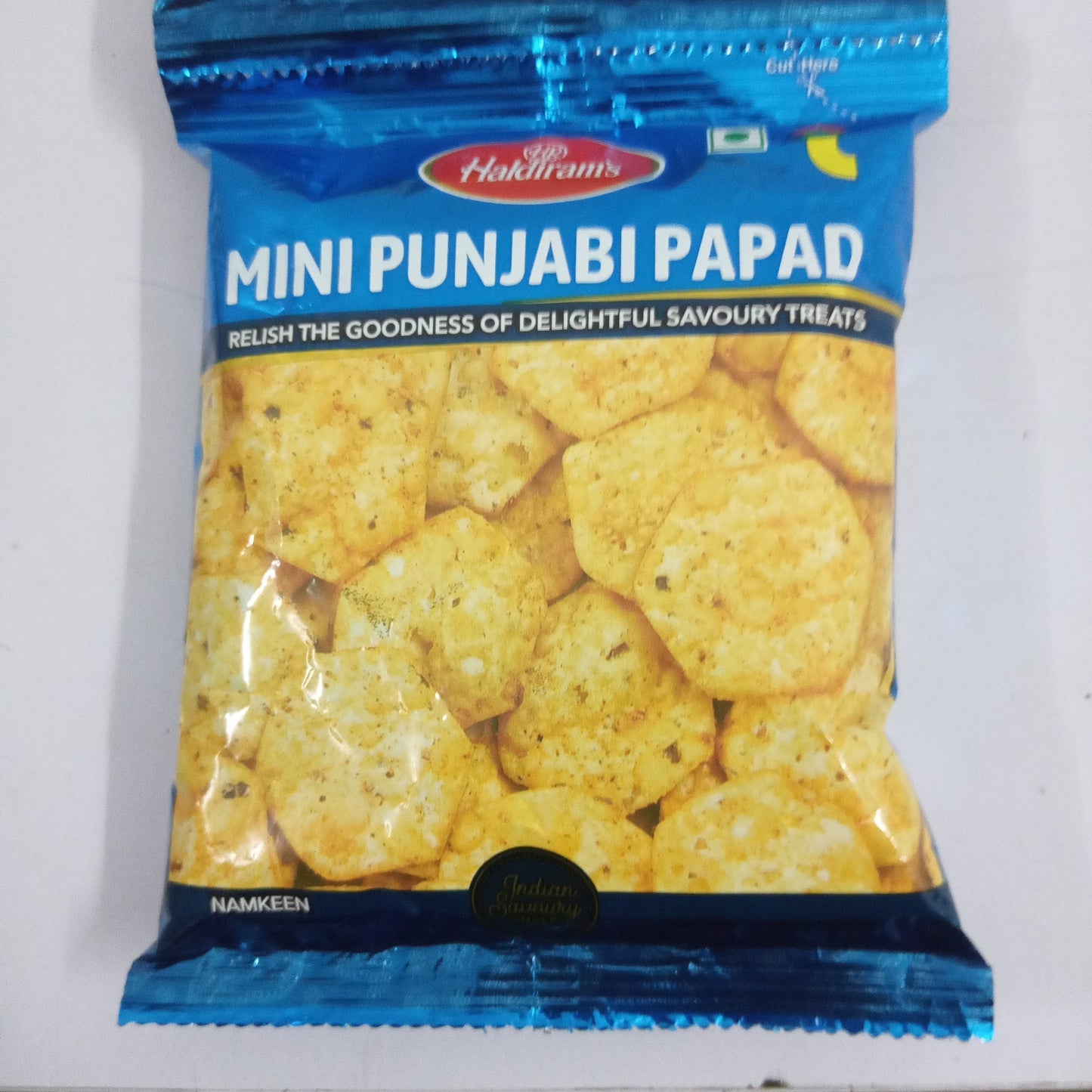 50x Haldiram Mini Punjabi Papad, Pack of 50 (25gm each)