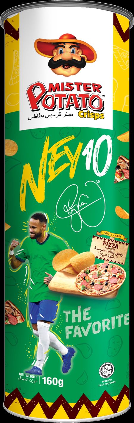 10x Mister Potato Chips Pizza - Pack of 10 -  160G
