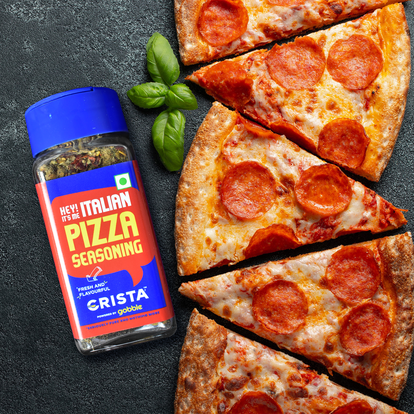 CRISTA Passionately Italian Seasonings Gift Box| Box of 5| Festive Gift| Pure Spice Gifting: 215 gms