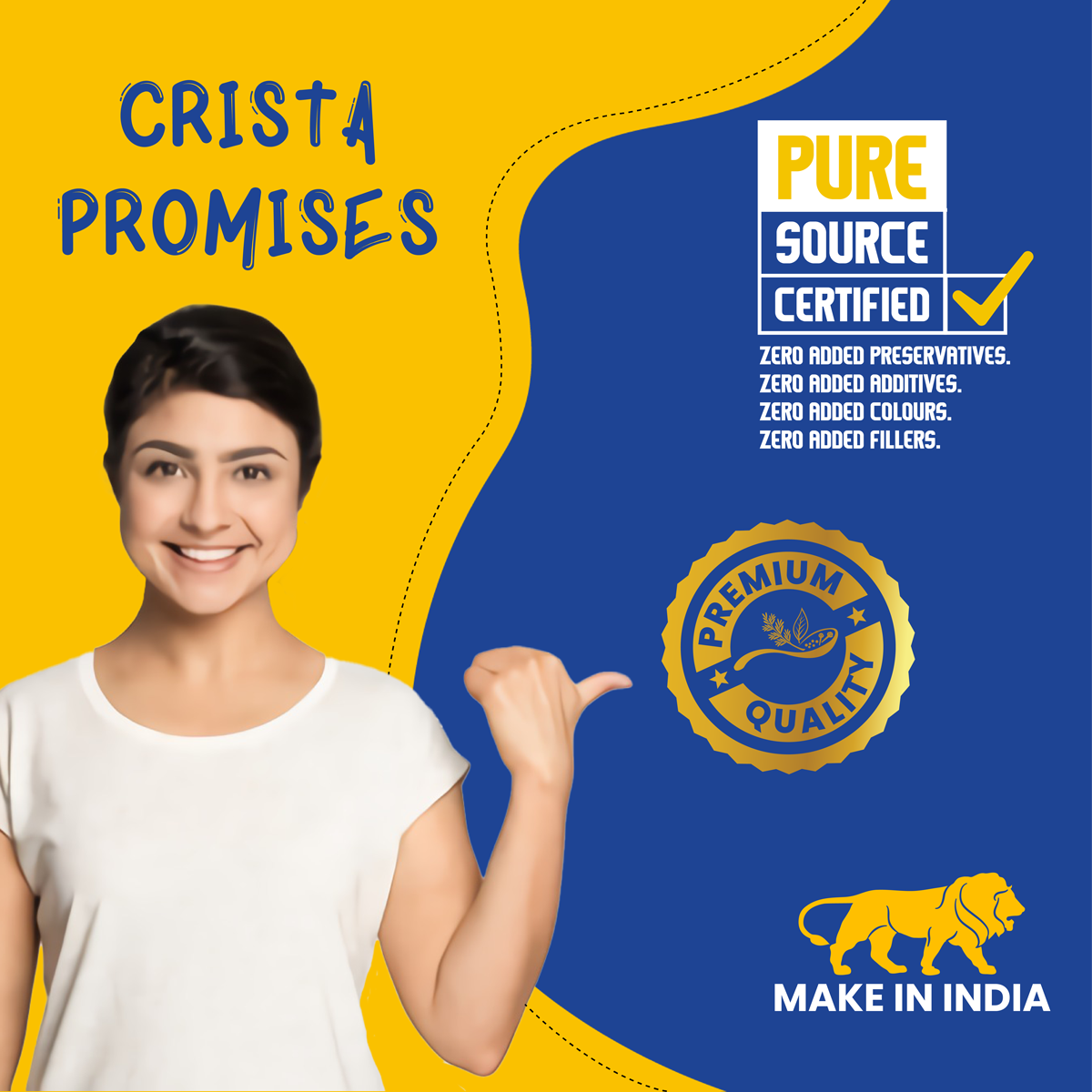 CRISTA Jain Pav Bhaji and Jain Chole Masala Combo Pack