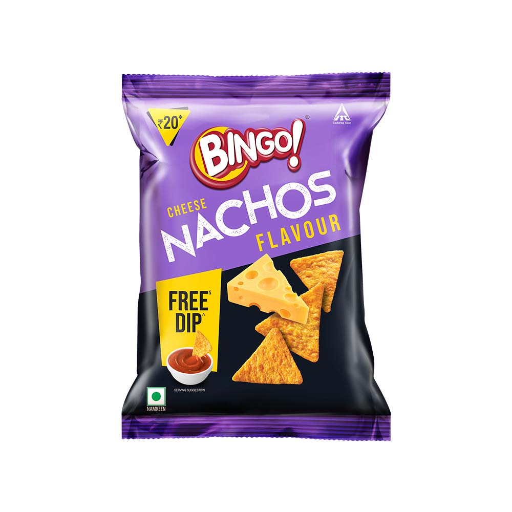 50x Bingo! Nachos Cheese - Pack of 50 - 44g each