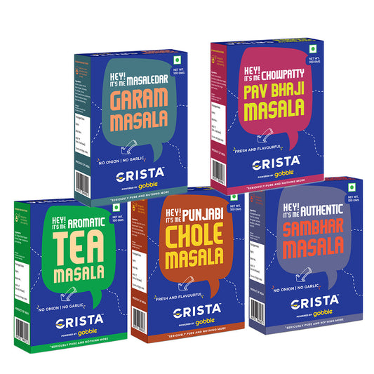 CRISTA Indian Street Food Seasonings Combo Pack- 1