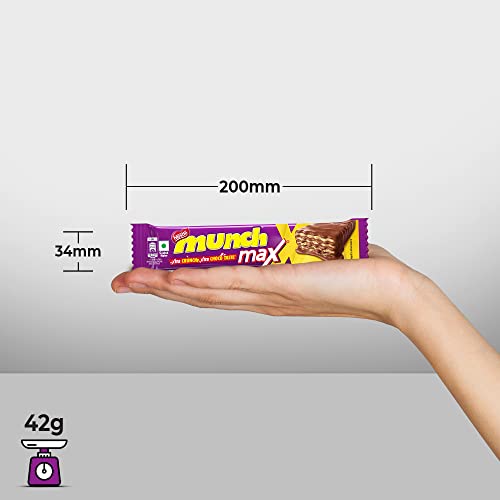 24x Nestle Munch Max Chocolate Coated Crunchy Wafer (24 Units, 42g each) Box