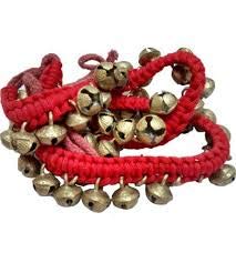 UAPAN MetalCraft Ghungroo Red Pad 1 Line, Ghungru 1Line Red Pad, Red Pad Ghungroo 1 Line