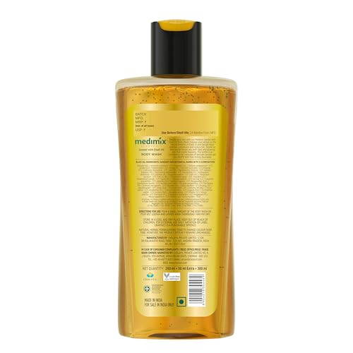 3x Medimix Ayurvedic Body wash, Sandal With Eladi Oil For Clear, Glowing And Tan-Free Skin , 300ml each - Pack of 3