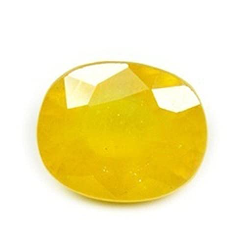 Bague Pukhraj Stone original Natural Certified yellow Sapphire Gemstone Genuine AAAA+ (4.25)