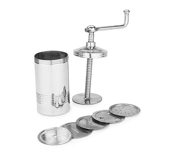 Sev Sancha Machine Sevaiya, Gathiya, Murukku, Chakli Maker, Kitchen Tools of Namkeen and Snacks Maker with Free 6 Different Jali