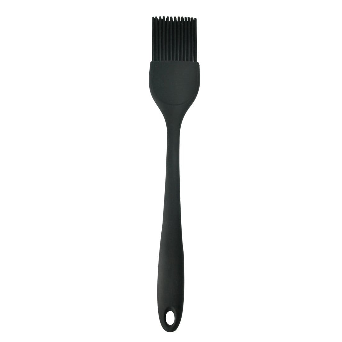 Waterstone Premium Food-Grade Silicone Brush, Black, Stainless Steel Core, High Holding Capacity for all kinds of Sauces, Glazes, Butter, Oils and Marinades, Smooth and Even Coverage, Basting Brush for BBQ/Grilling, Tandoor, Cooking, Baking