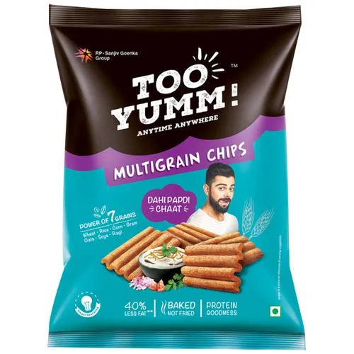 25x Too Yumm!- Multigrain Chips - Dahi Papdi Chaat, Pack of 25 - 50 g each