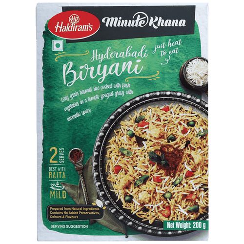 5x Haldirams Hyderabadi Biryani, Pack of 5 (200 g each)