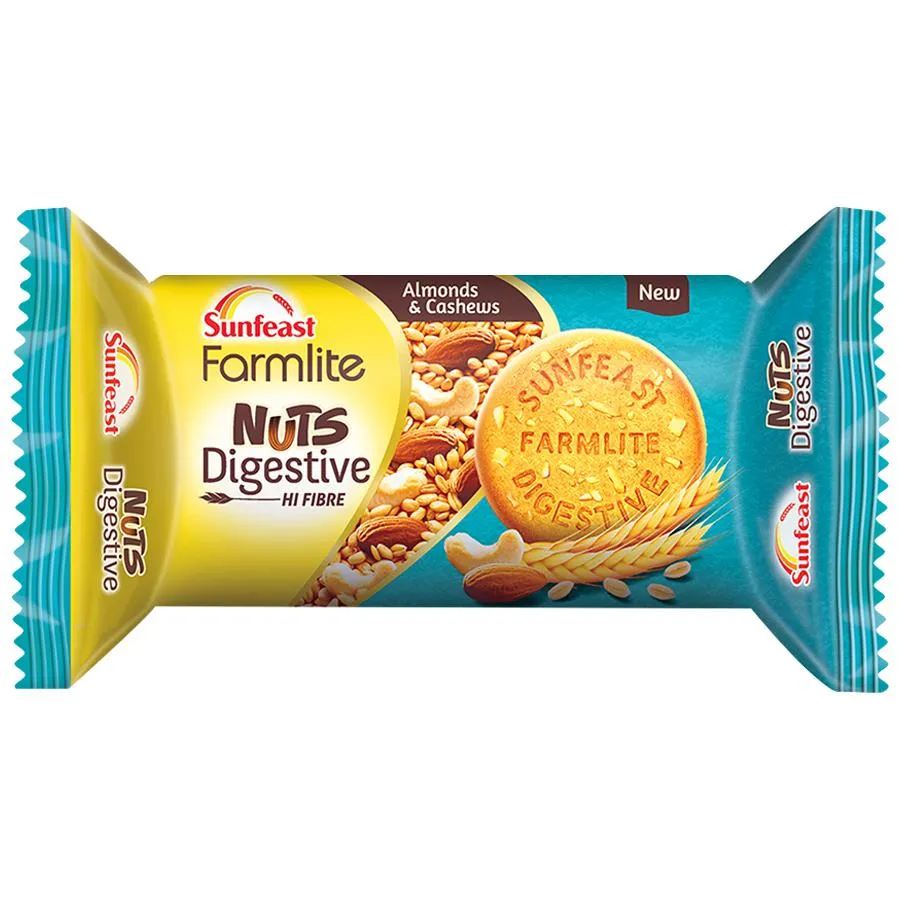 Sunfeast Farmlite Nuts Digestive Biscuit, 100 g Pouch