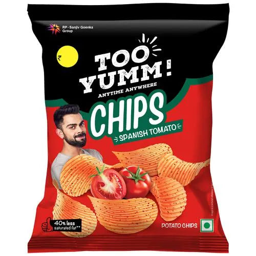 50x Too Yumm! Potato Chips - Spanish Tomato, Pack of 50 - 45 g each