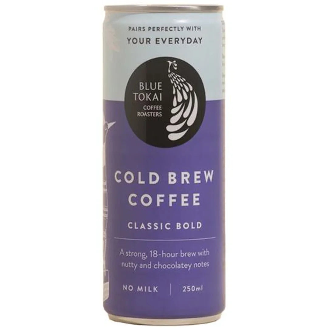 Blue Tokai Cold Brew Coffee Bold - Made with Arabica, No Milk, 250 ml Can