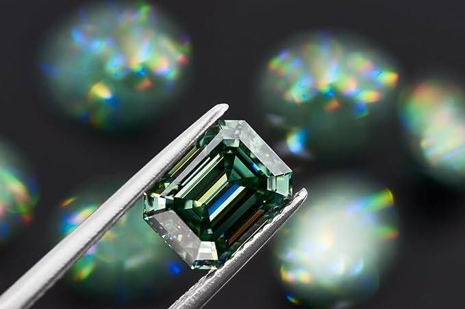 Akshita gems Natural Emerald Stone with Lab Certified Card/Zambian Quality 10.25 Carat / 9.52 Ratti Unheated Untreated Green Original Emerald/Panna Loose Precious