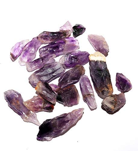 RR SHEIKH GEMS (50 GM) Natural Purple Amethyst Stone Crystal Rough Raw Rock Healing Crystal Gemstones