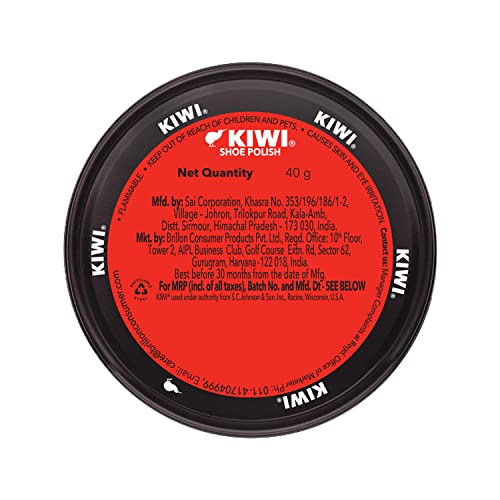 4x Kiwi Paste Shoe Polish - Dark Tan 40g each - Pack of 4