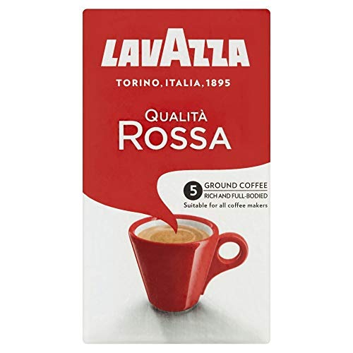 4x Lavazza Qualita Rossa Ground Coffee Pouch, (Pack of 4 - 250 g each)