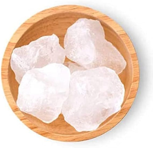 100% Organic Alum Stone, Fitkari Stone, Phitkari, White Crystak Stones, Fitkari (400gm)