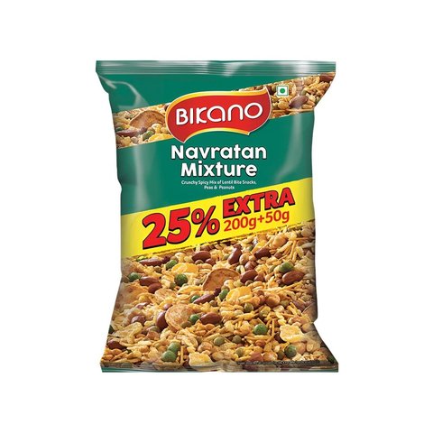 5x Bikano Navratan Mixture Namkeen - Pack of 5 (200g each)