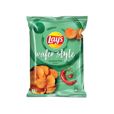 50x Lay's Wafer Style - Sundried Chilli Potato Chips - Pack of 50 (40g each)