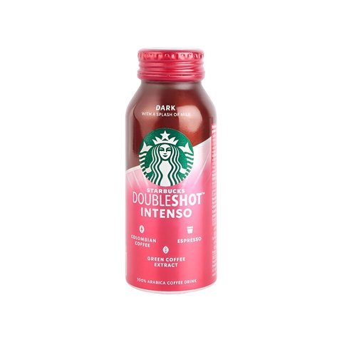 4x Starbucks Doubleshot Intenso Dark Cold Coffee - Pack of 4 - 250ml each