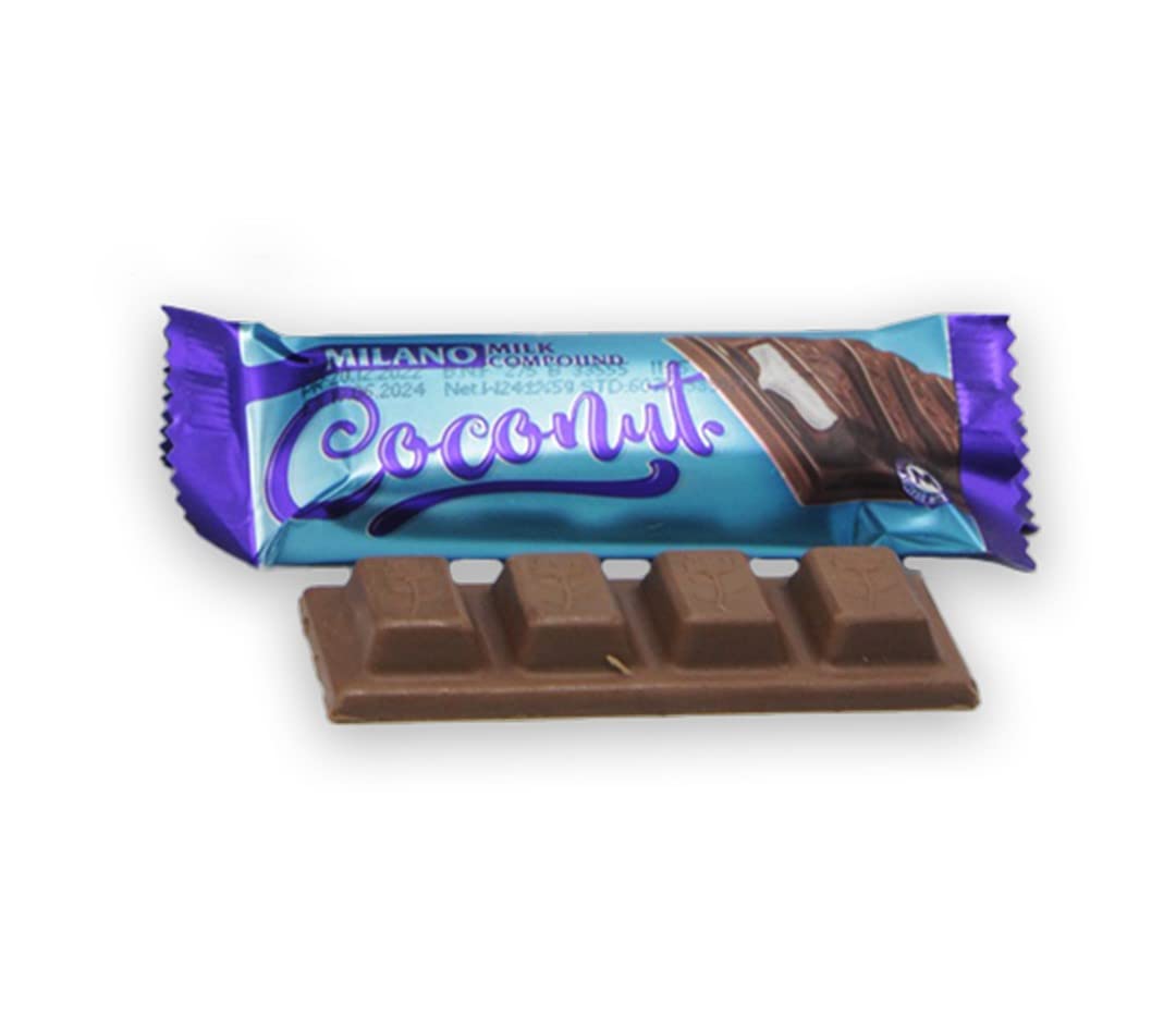 24x Milano Coconut Chocolate Bar 24pcs Box - 576g (Coconut)
