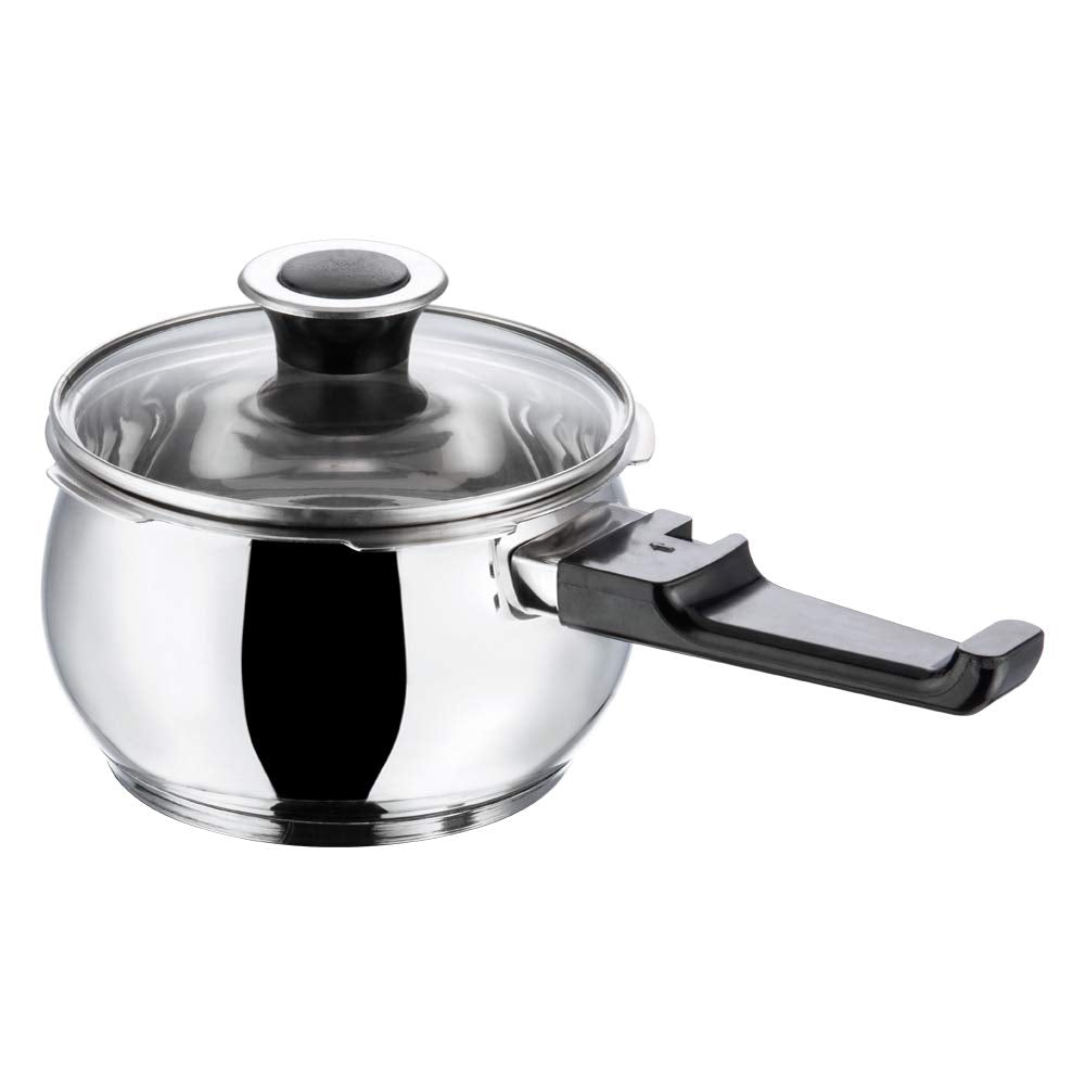 Vinod 18/8 Stainless Steel Splendid Plus Outer Lid Pressure Cooker -1.5 Ltr (Induction Friendly)