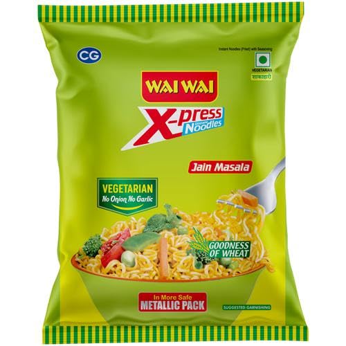 25x Waii Waii X-press Instant Noodles, Jain Masala, Vegetarian - 55 g each - pack of 25