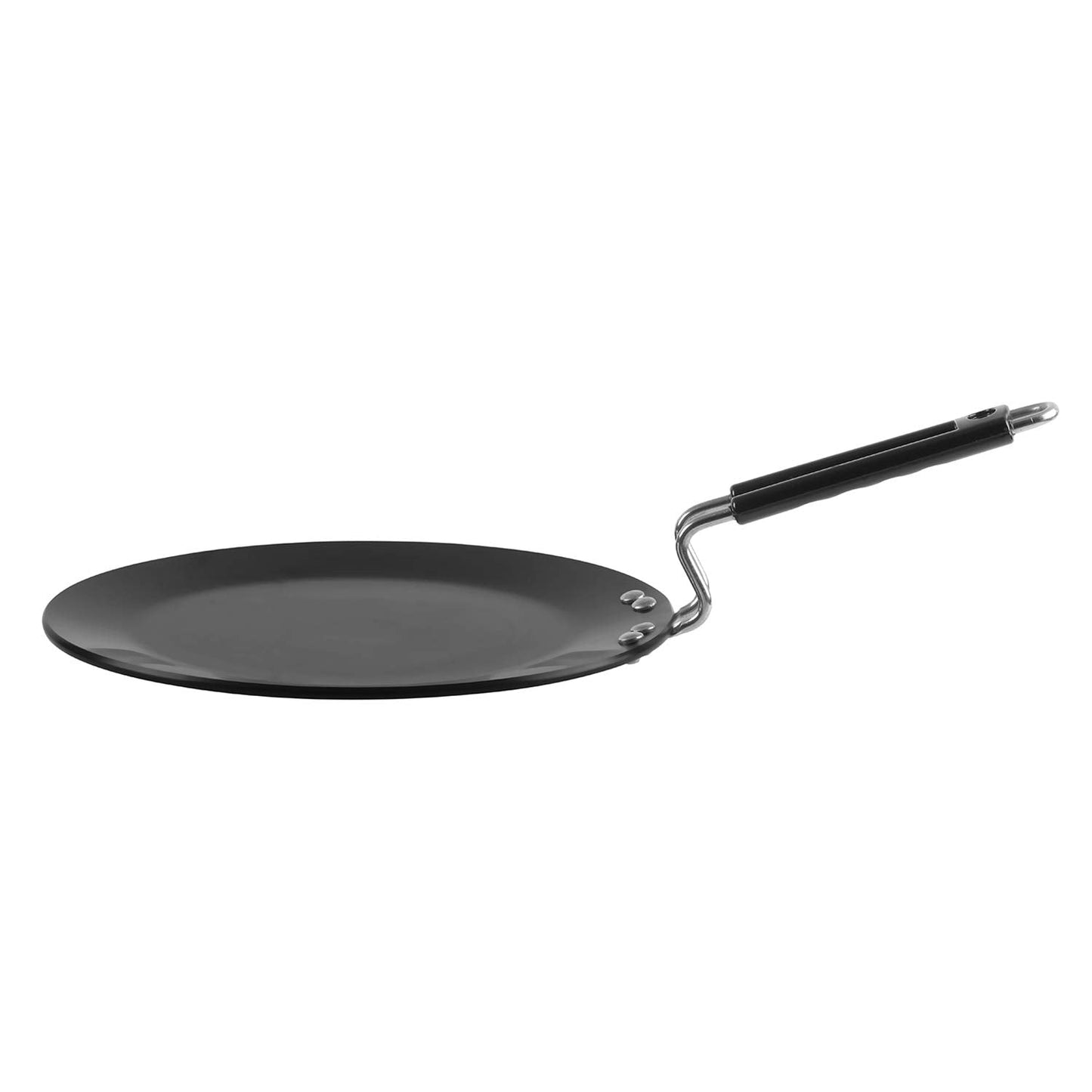 Vinod Black Pearl Hard Anodised Tawa - 28 cm | 5.25mm Thickness | Metal Spoon Friendly | Riveted Sturdy Handle | Long Lasting Roti, Paratha Tawa | 2 Year Warranty | Toxin Free