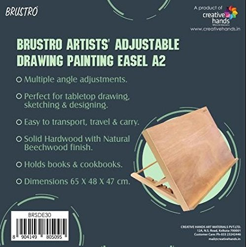 Brustro Artists Adjustable Drawing Painting, A2 Size Easel