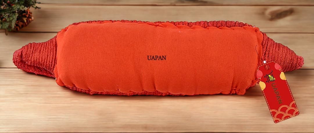 UAPAN Brass Ghungroo Anklets Bells For Women I 3 Line Pad I Red I 10 Pair I Perfect for traditional Indian dance