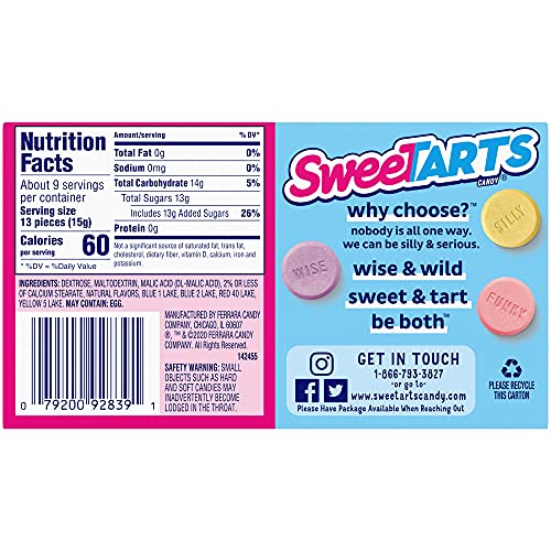 Wonka Sweetarts Original Candy Pouch, 141 g
