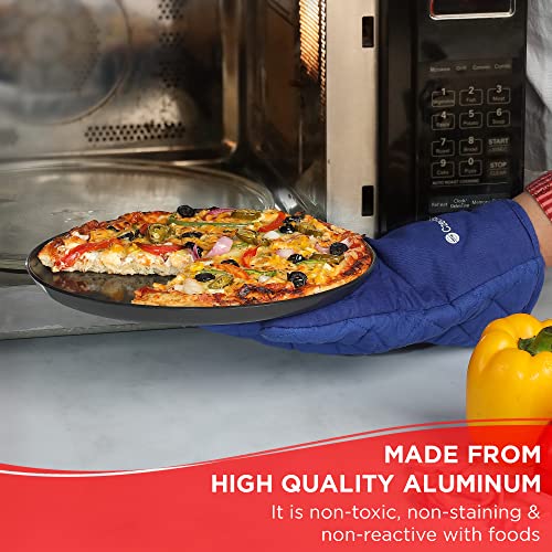 Vinod Hard Andised Non Stick Microwave Safe Tawa - 25cm | 3.25mm Thickness | Round Baking Plate Pan Tawa | 2 Year Warranty