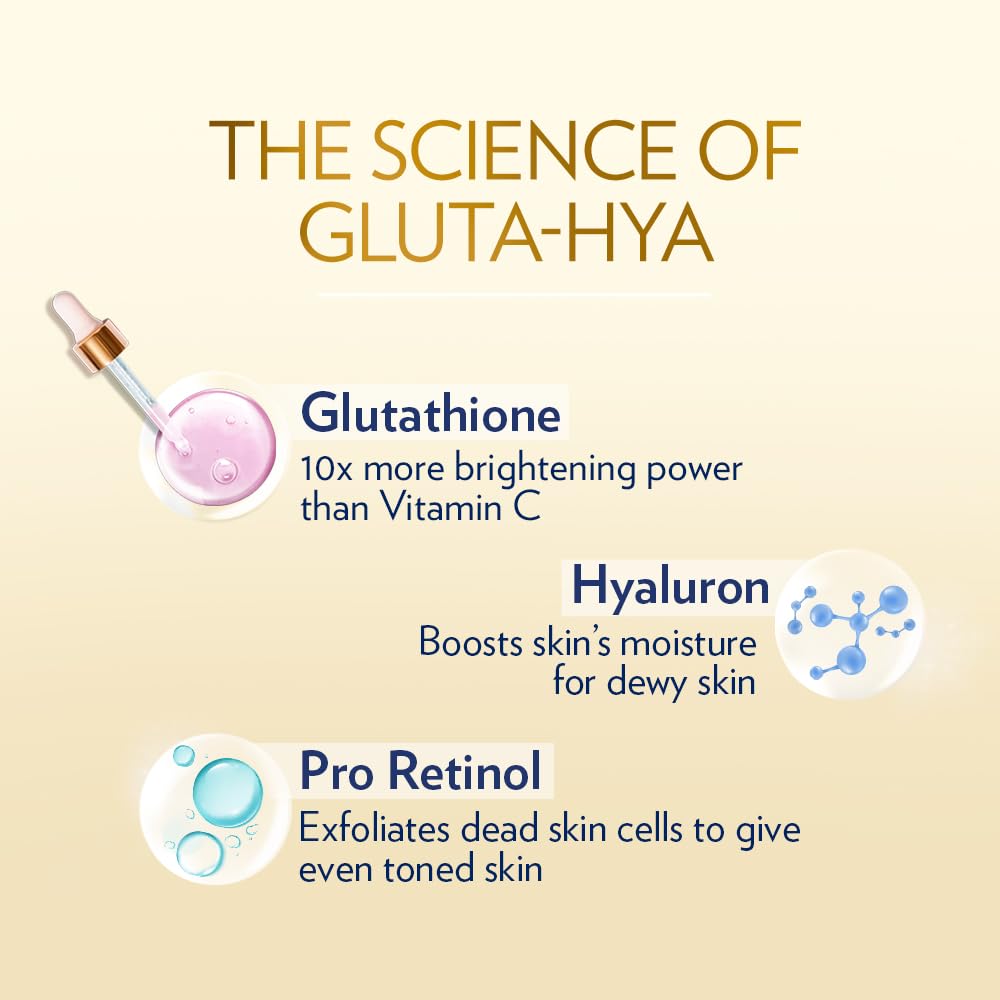 Vaseline Gluta-Hya Flawless Glow Lotion for Face & Body | Gives Brighter Skin | Glutathione & Pro-Retinol Infused Moisturizer, 200ml