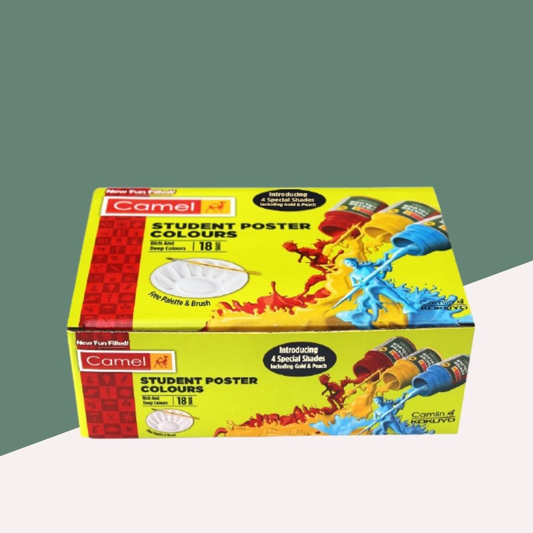 Camlin Student Poster Colour Set -Multicolour ( Pack of 18 )