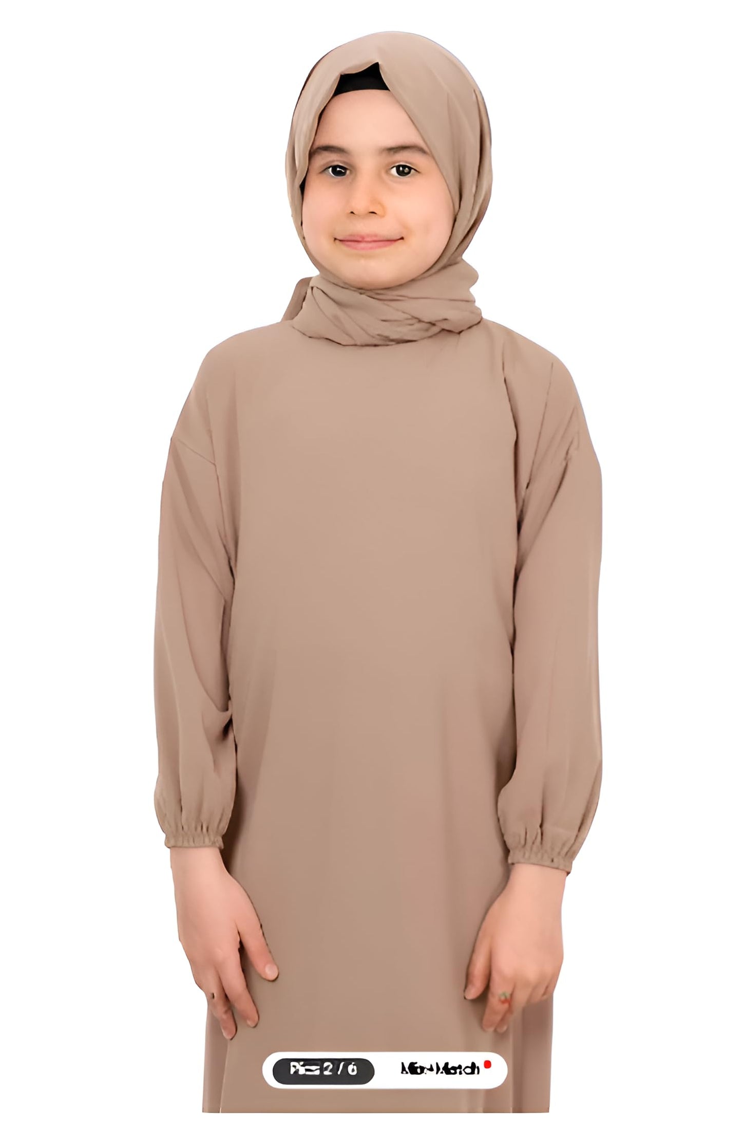 40 inch Long Burqa for Kids (Skin)