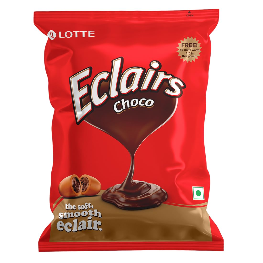 2x Lotte Candies Eclairs, 418g (Pack of 2)