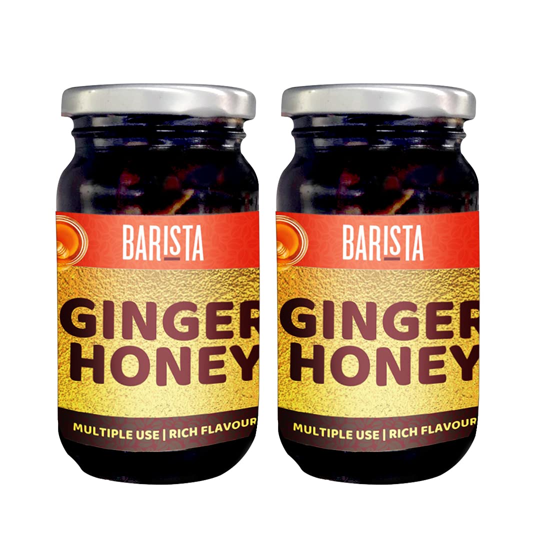 Barista Coffee Company Honey Ginger Tea Concentrate, Tasty Tea in Syrup Form, 2 x 230g | Pack of 2
