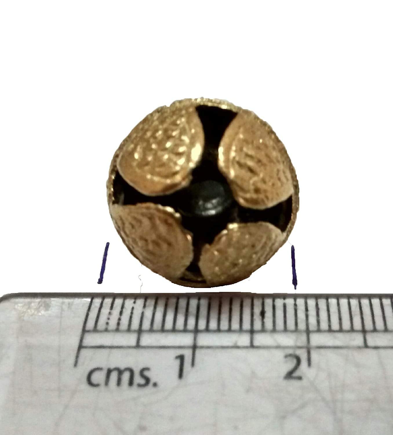 UAPAN Brass Ghungroo White Cotton String Anklets Bells (2.0 cm, 100+100, Pair)…