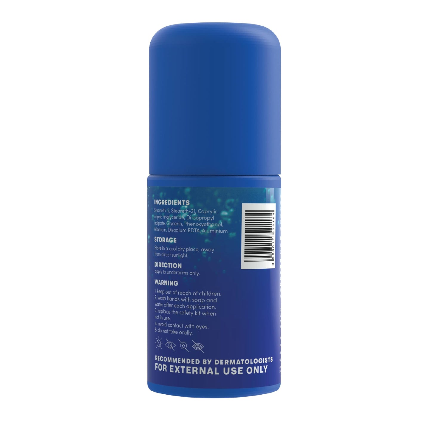 Bold Care Ocean Fresh Antiperspirant & Anti-sweat Deodorant Roll-on - Controls Sweat & Removes Body Odour - All-Day Freshness For Men - Alcohol-Free - Keeps Skin Fresh & Clean - 50ml