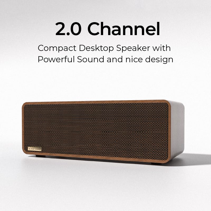 ALPSS AUDIO MRC11-PRO 80watts RMS Retro Wireless Bluetooth Speaker with ESIS New Digital Equalizer Settings,Powerful Speaker with DSP-Digital Sound Processor Loud Sound, Sleek Remote Control.