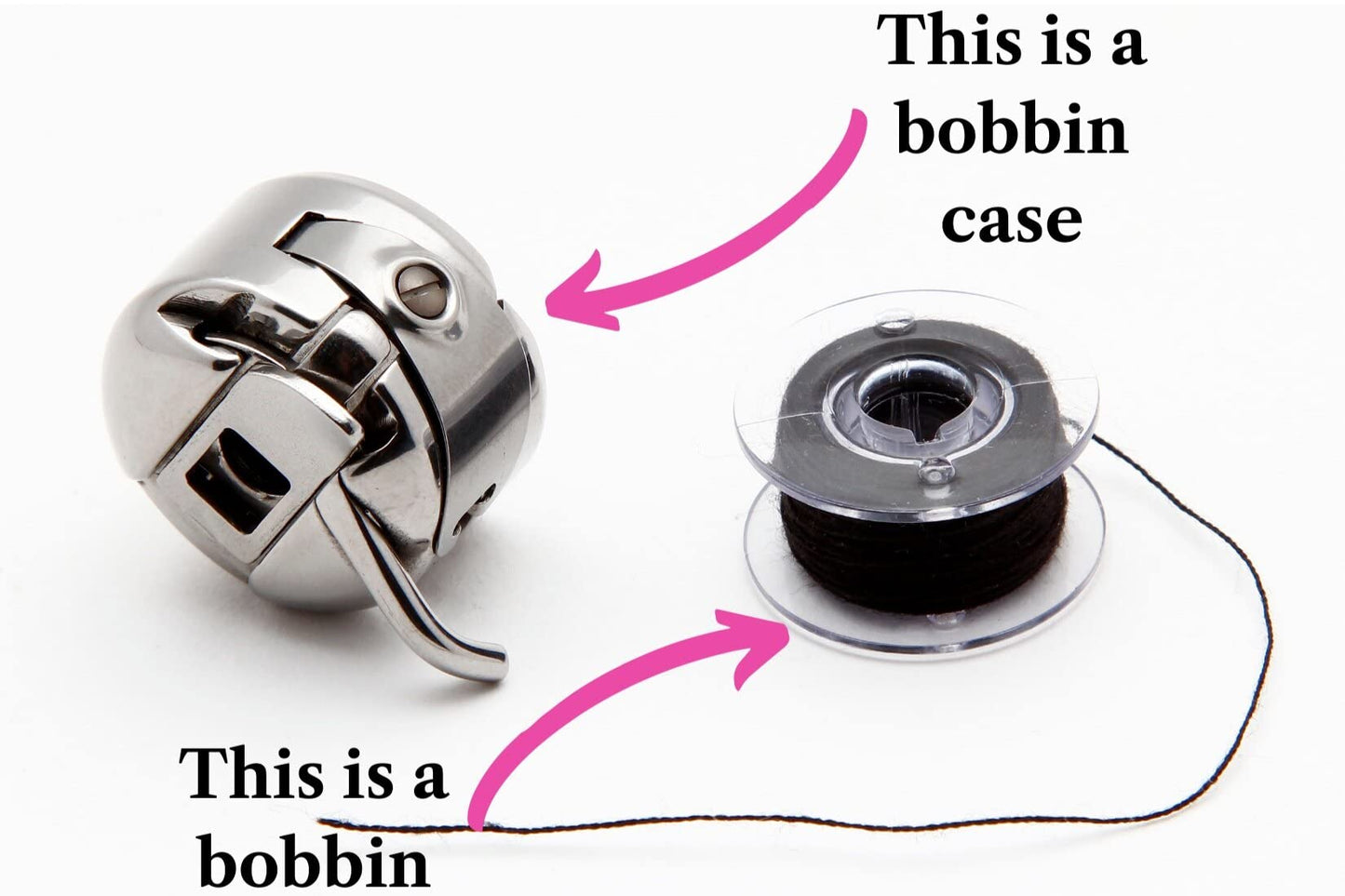 Zenith Original Bobbin Case for Singer/Usha/Brother and Other Front Loading Automatic Sewing Machines (Steel) - 3 Piece