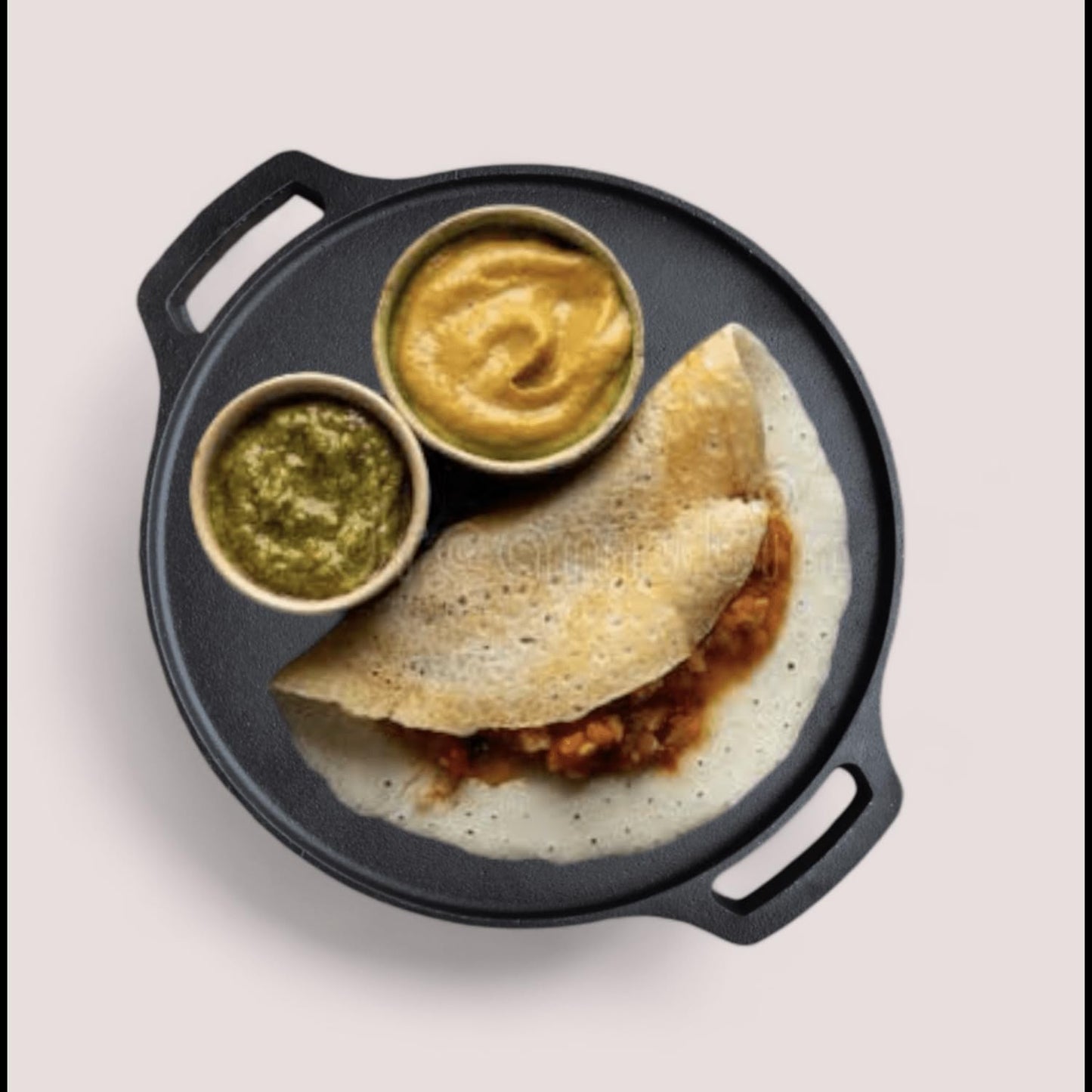 TRUSTARA Pre-Seasoned Cast Iron Tawa for Dosa/Chapathi/Roti | 29 cm, 2.7kg| Gas & Induction Stove-Friendly | Non-Stick, Pre-Seasoned Tawa, Long Lasting & Toxin-Free, No Chemical Coating, Black -A7