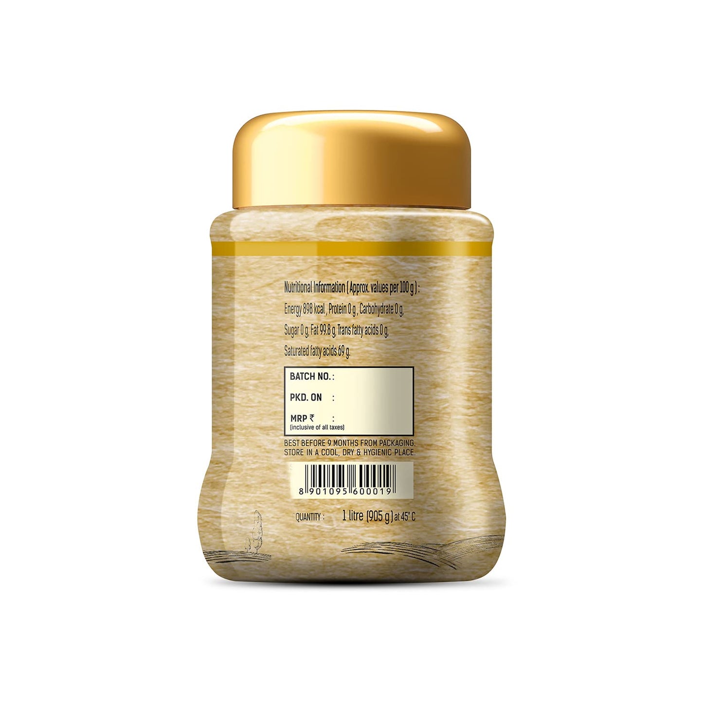 Society Tea | Desi Ghee | Rich Aroma & Granular Consistency | 1 Litre | Pack Of 1