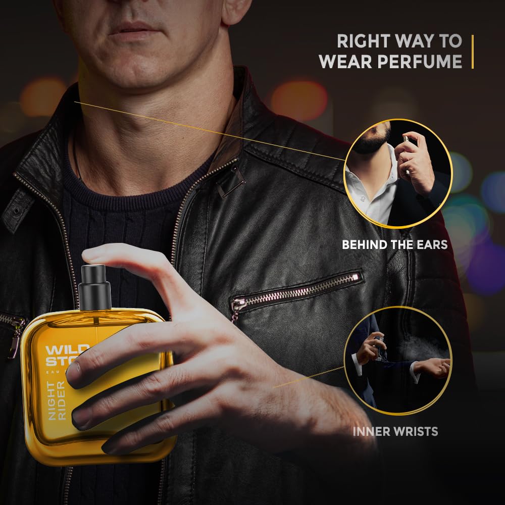Wild Stone Night Rider Long Lasting Eau de Parfum for Men,100ml