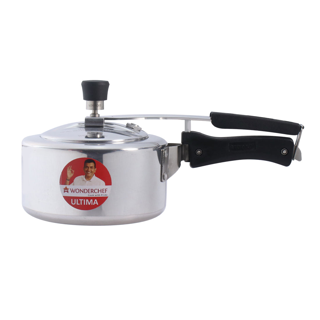 Ultima Induction Base 2L Aluminium Pressure Cooker With inner Lid