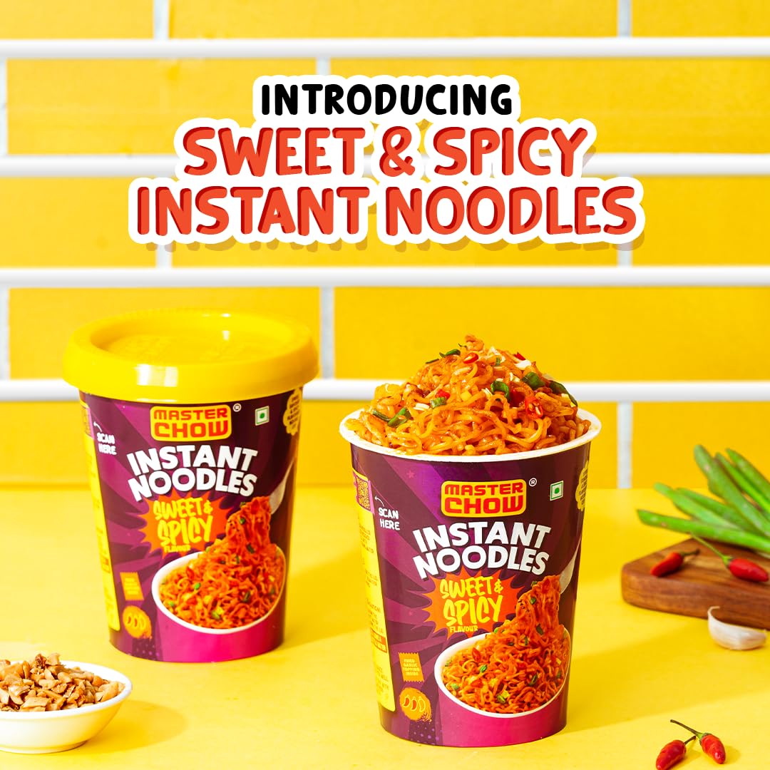 25x Masterchow Sweet & Spicy Instant Cup Noodles - 100g - Pack of 25