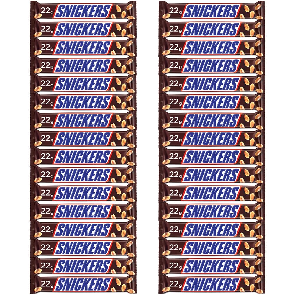 24x Snickers Peanut Filled Chocolates - 22g Bar (Pack of 24)