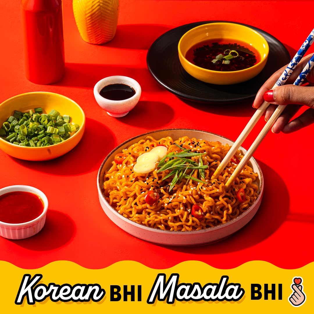 25x Masterchow K-chow Korean Masala Instant Ramen Noodles - 94g - Pack of 25